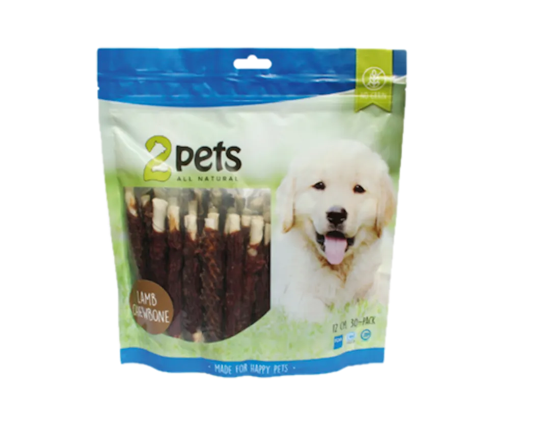 2pets Tuggrulle m lamm 17cm 3-pack, 140g x 6