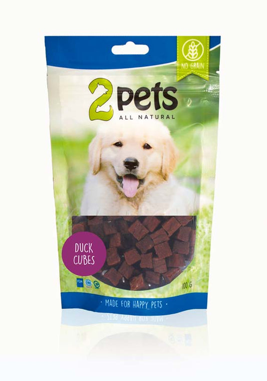 2pets Dogsnack Duck Cubes