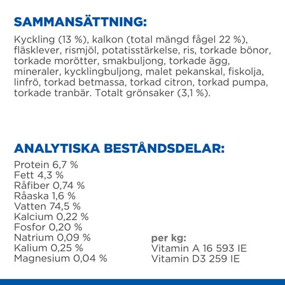 Hills Canine Adult Per.Digest. Chicken 12x363g