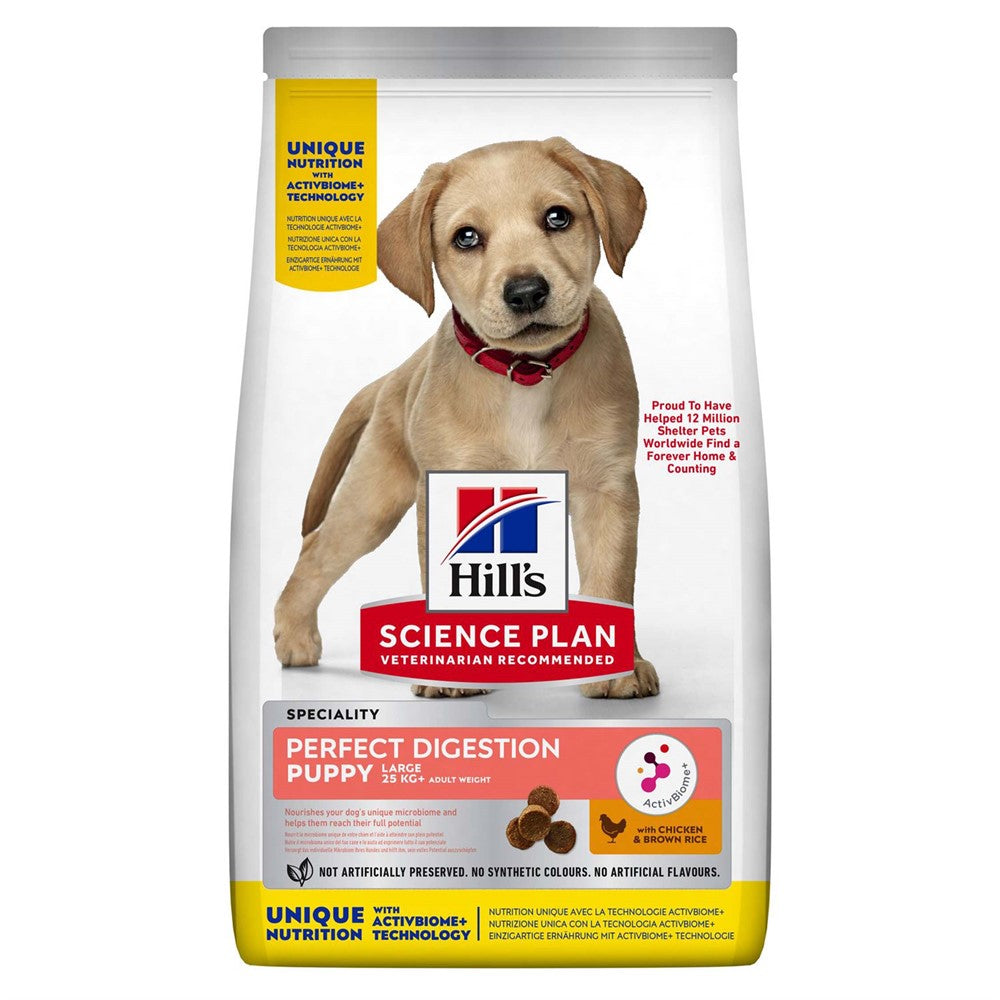 Hills Puppy Perfect Digestion Large Breed Chicken & Brown Rice 14.5kg