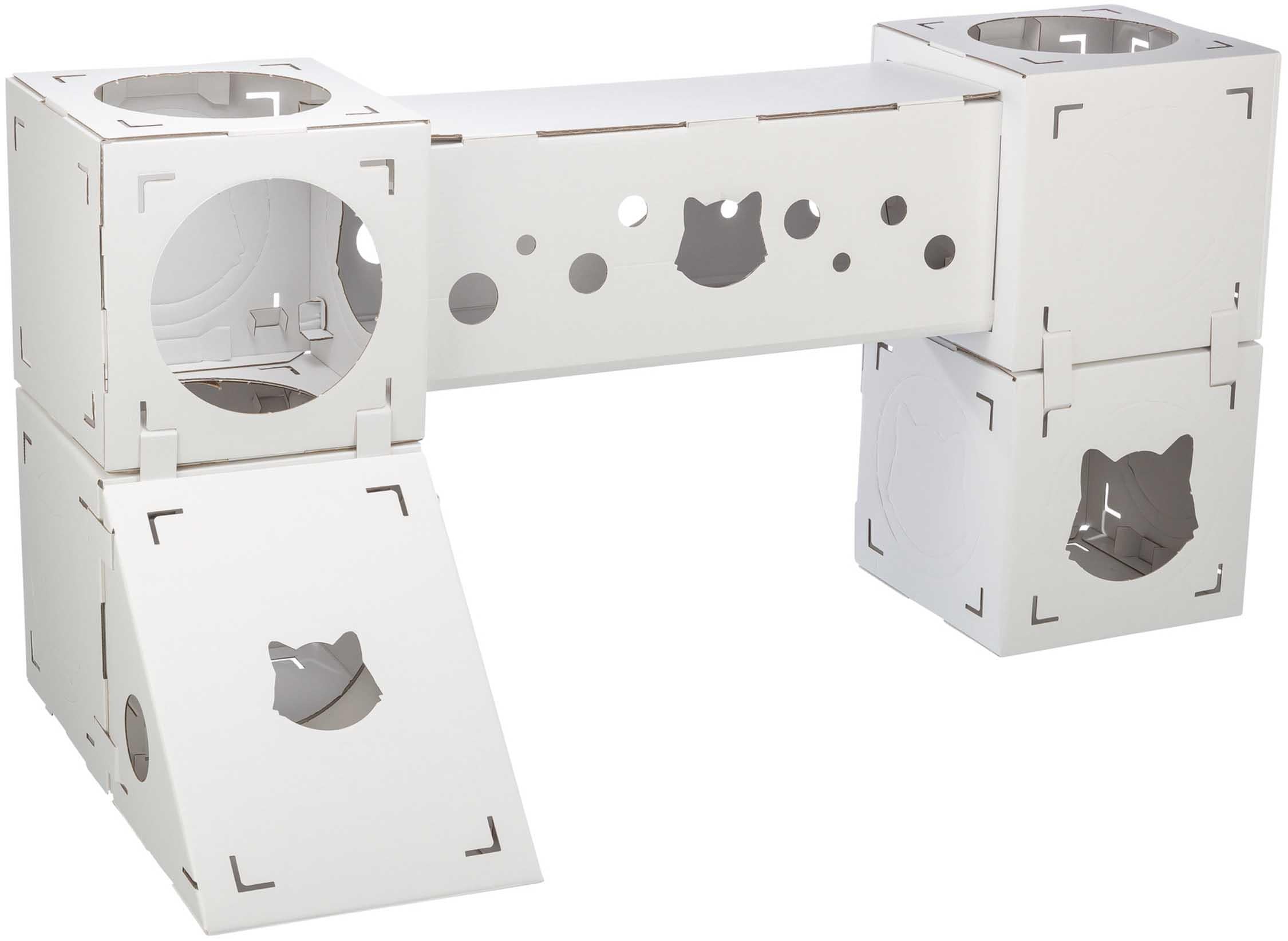 (BV)Finca Felice kattmöbel, wellpapp, 125 × 62 × 62 cm, vit