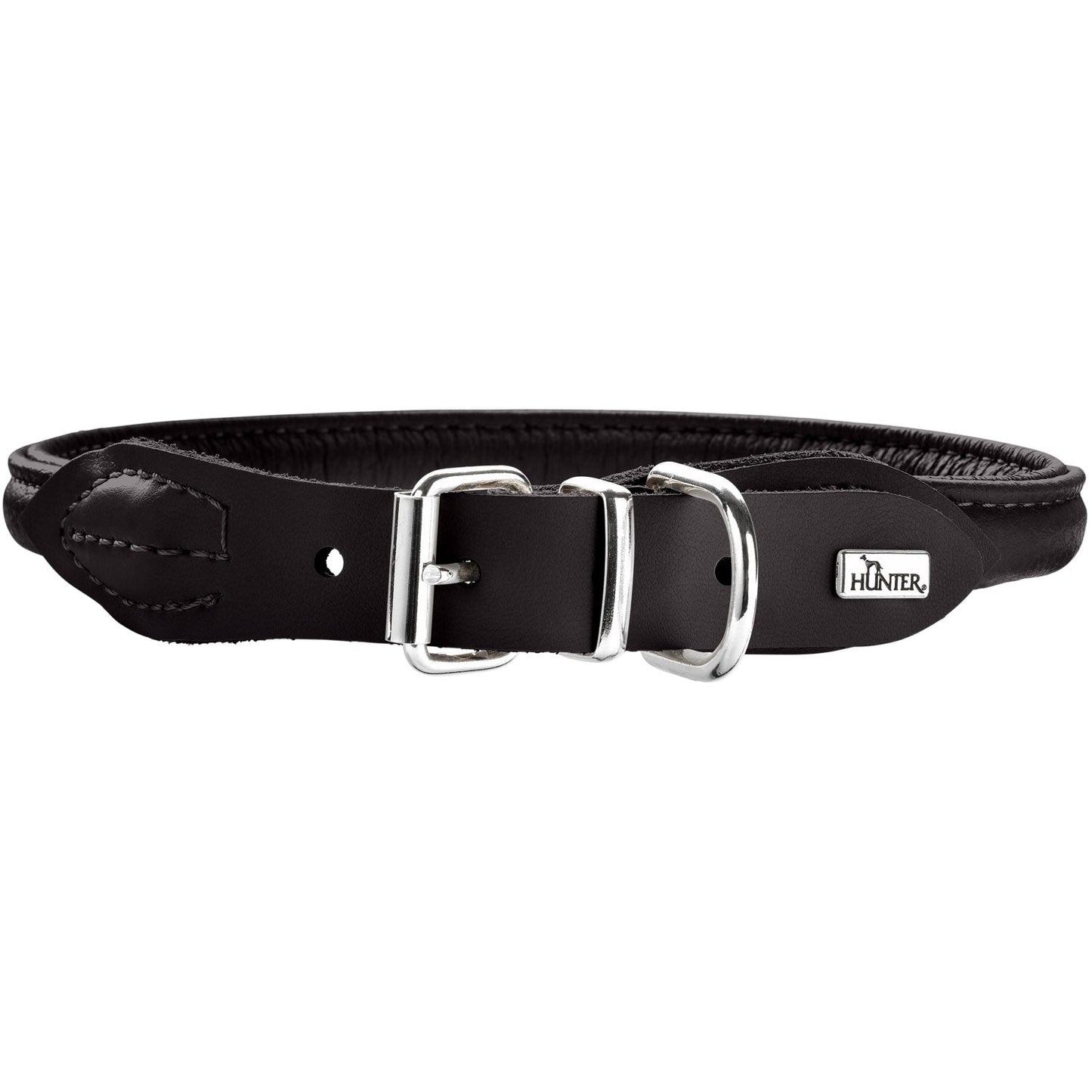 HUNTER Round & Soft Elk Petit halsband Svart