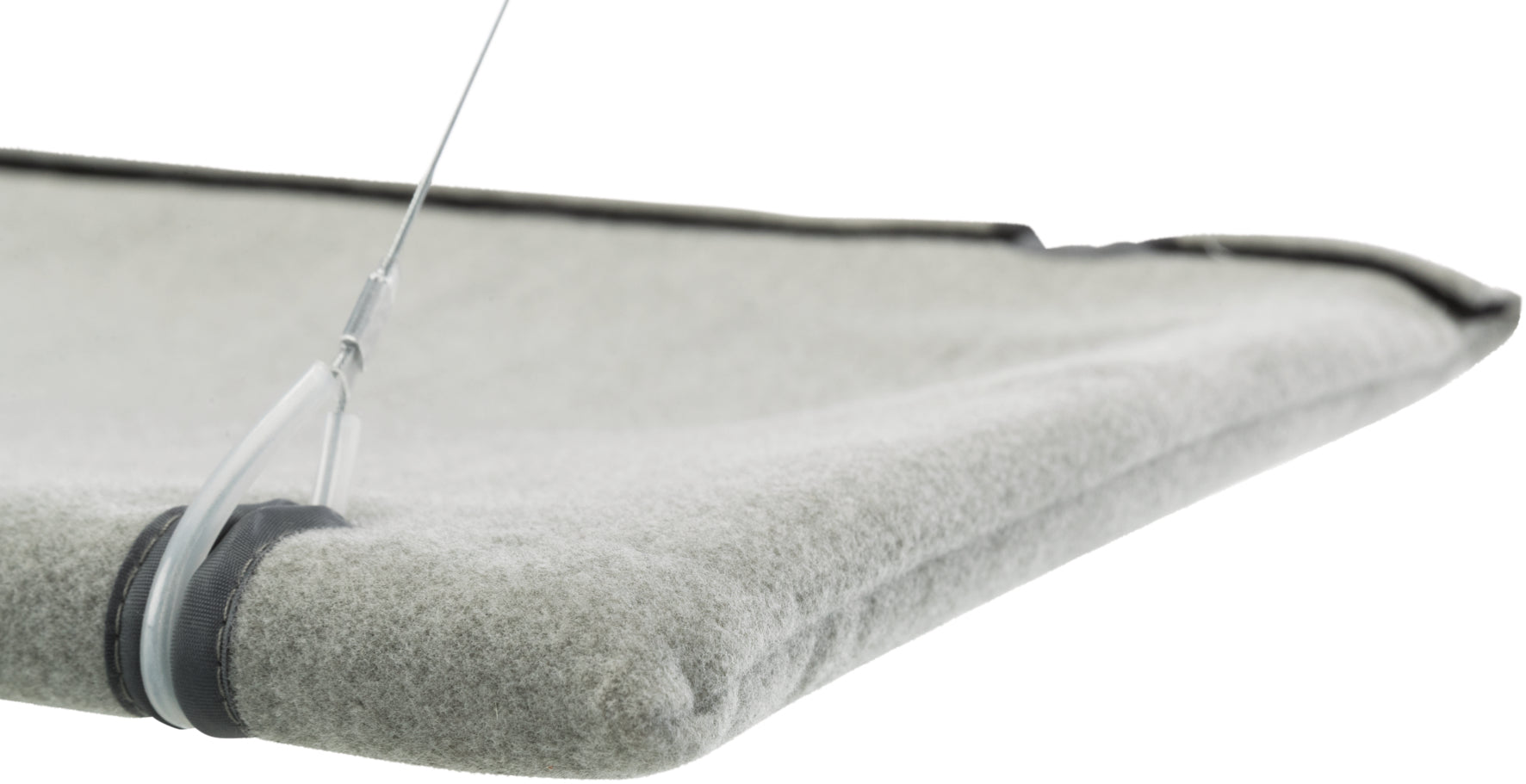 Fönsterdyna katt, med sugkoppar, 50 × 30 cm, grå