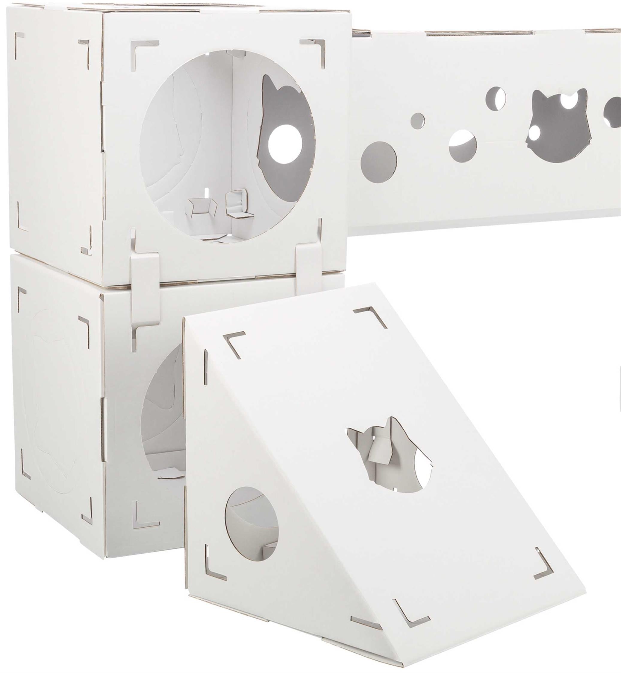 (BV)Finca Felice kattmöbel, wellpapp, 125 × 62 × 62 cm, vit