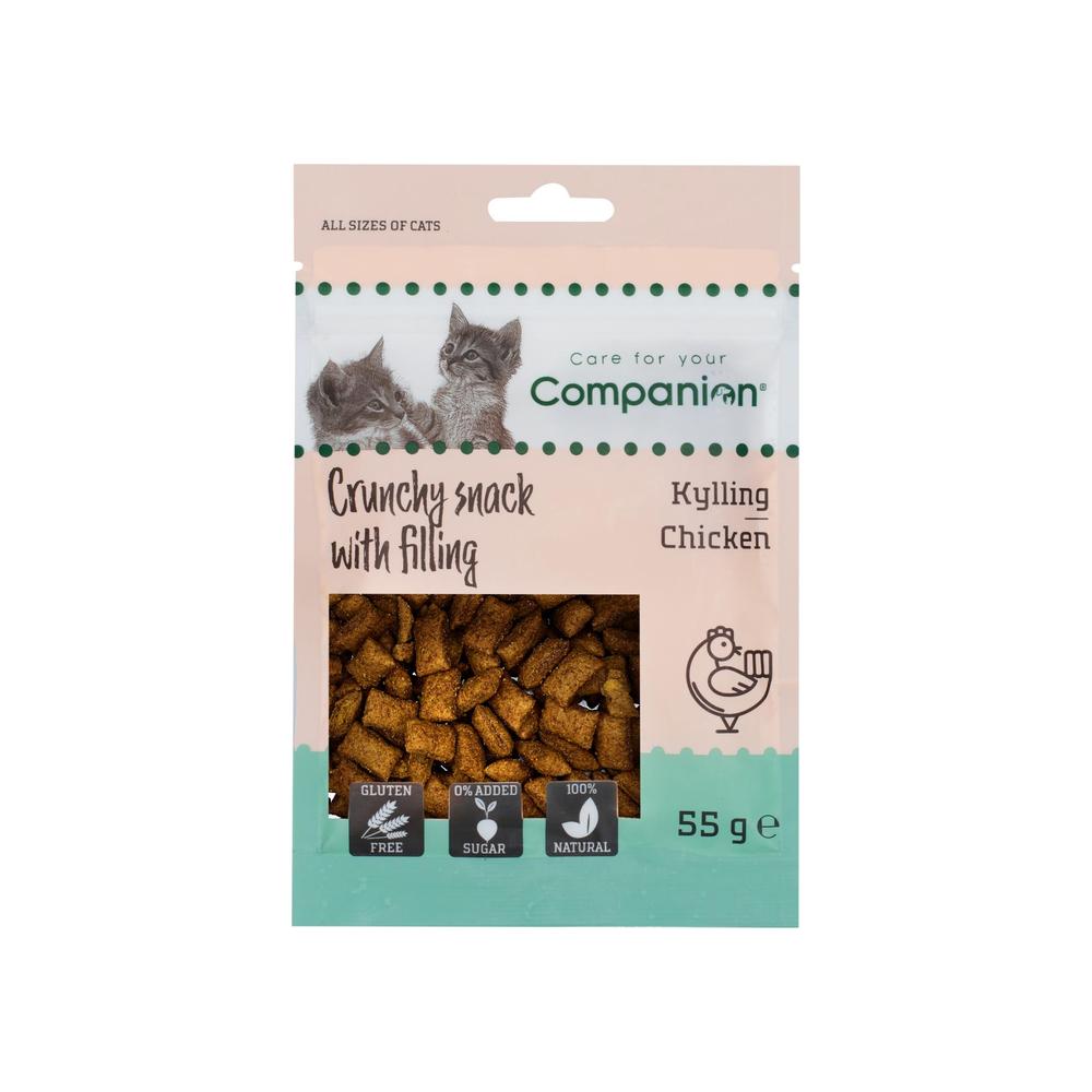 Companion Cat Crunchy Med Fyllning - Kyckling X 12
