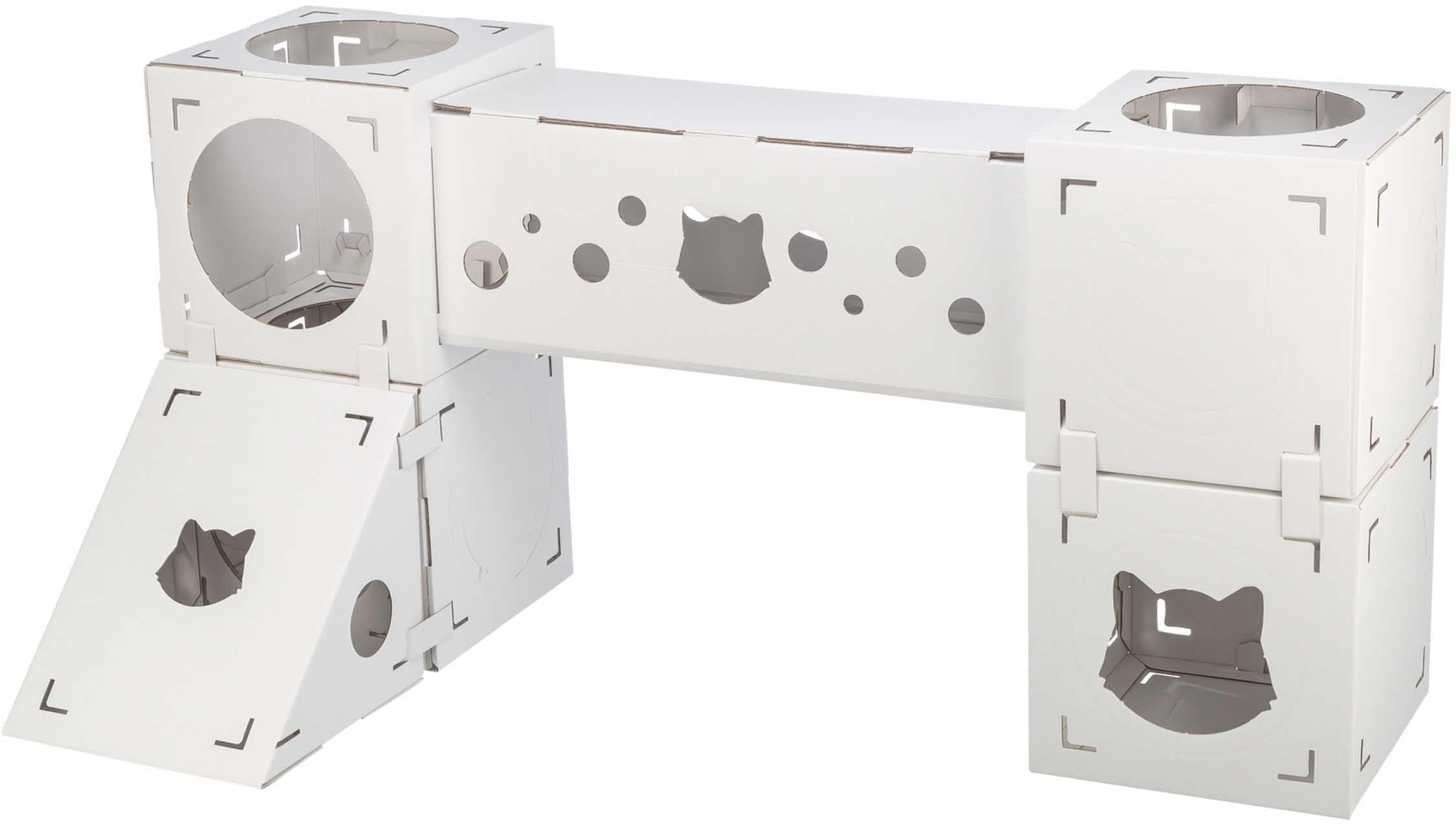 (BV)Finca Felice kattmöbel, wellpapp, 125 × 62 × 62 cm, vit