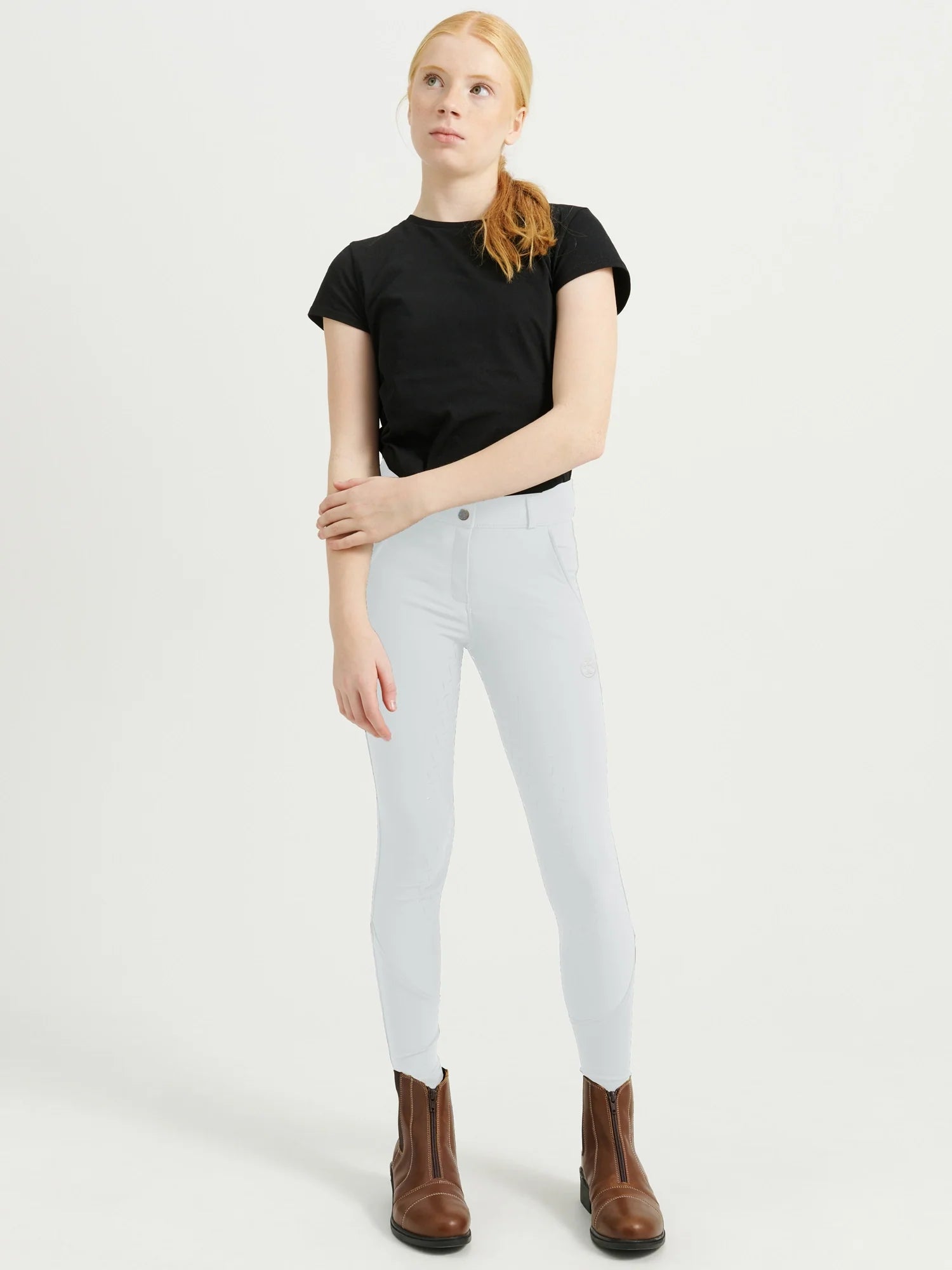 Jacson Barn/Junior Rigmor Ridbyxa Helskodd Vit