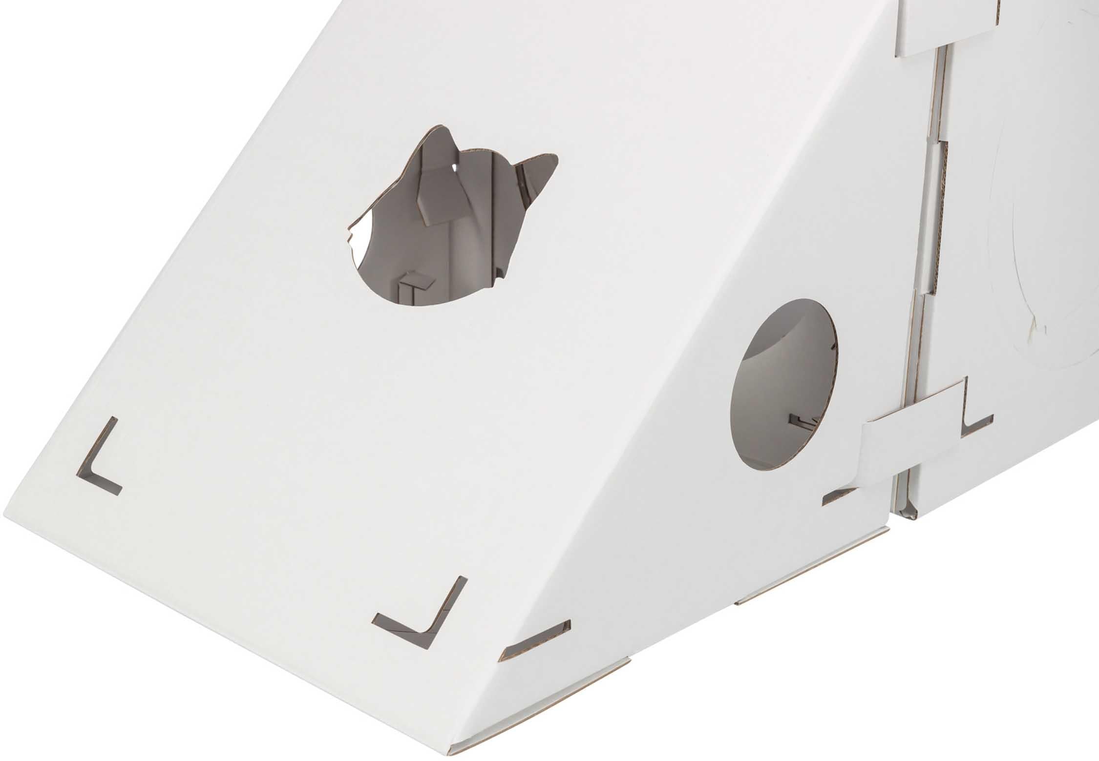 (BV)Finca Felice kattmöbel, wellpapp, 125 × 62 × 62 cm, vit