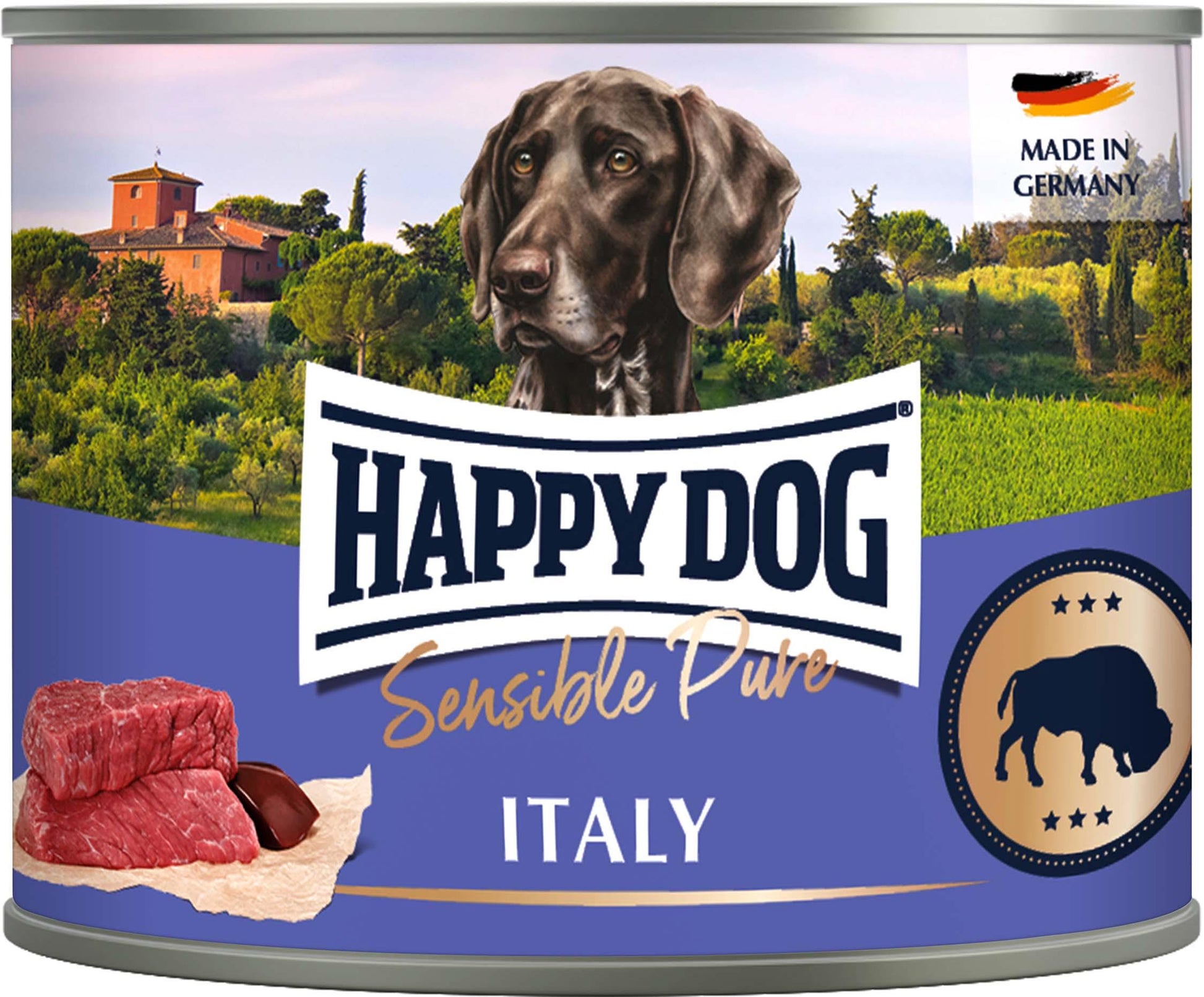 HappyDog konserv, Italy, 100% buffel 200 g