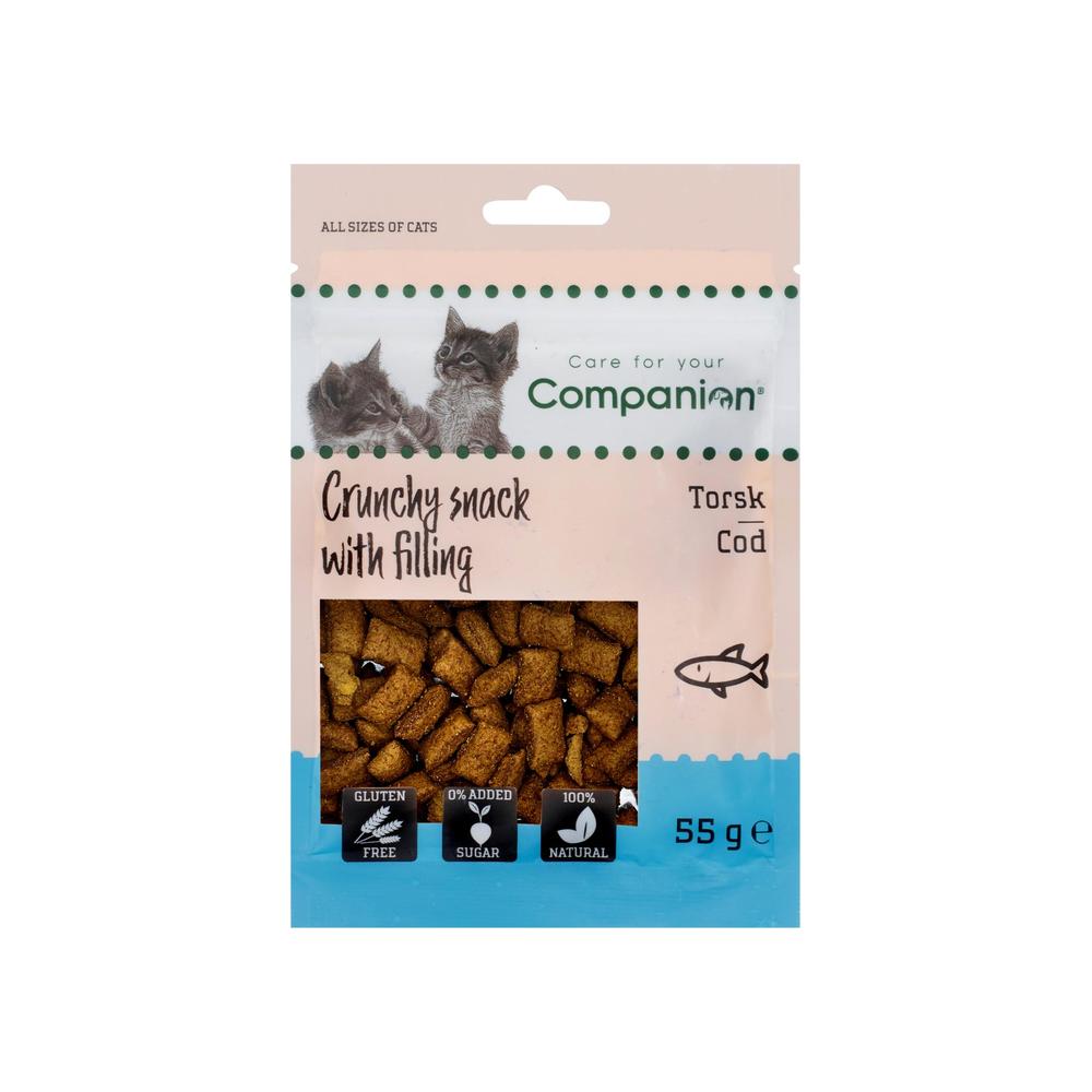 Companion Cat Knaprig Med Fyllning - Torsk X 12
