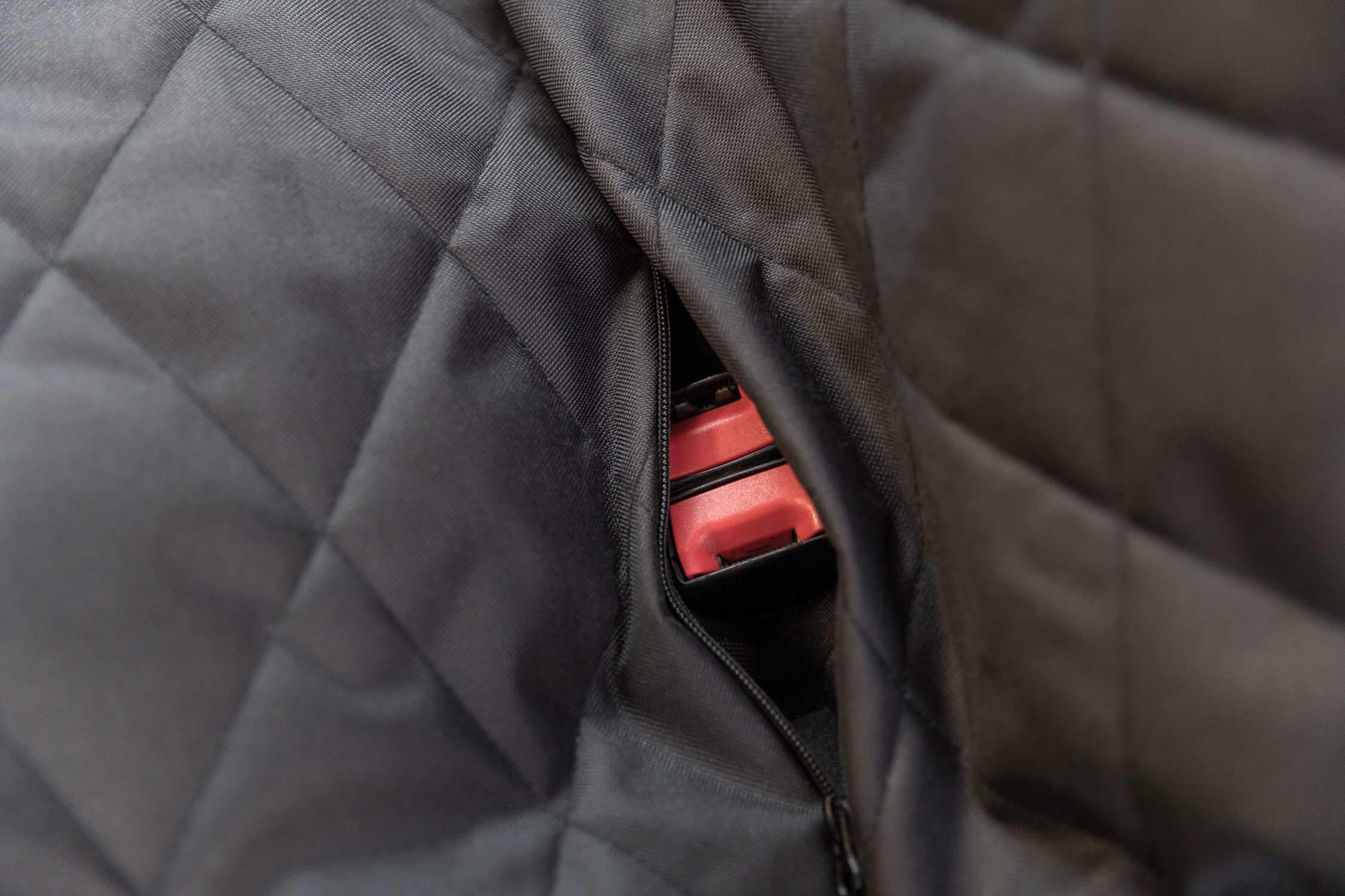 Bilsäte dyna, dubbelt, 95 × 10 × 50 cm, svart