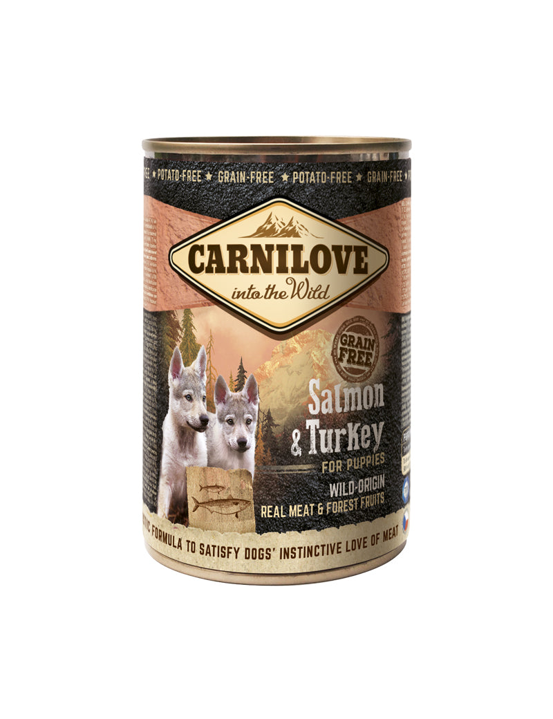 Carnilove Wild Meat Salmon & Turkey for Pupp 400 g x 6