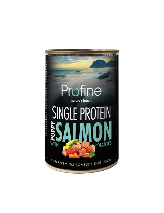 Profine PUPPY Single protein Salmon with pot 400 g x 6