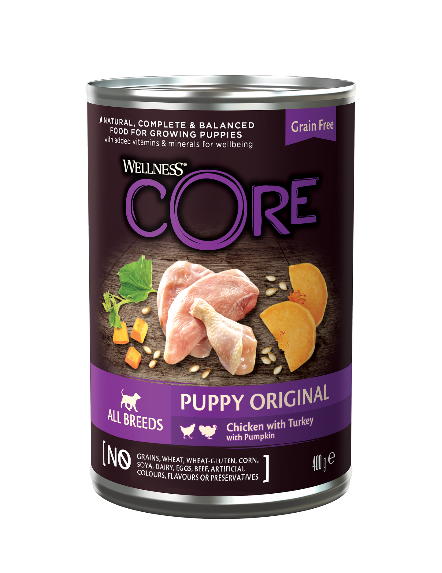 CORE Puppy Original, kyckling med kalkon och pumpa