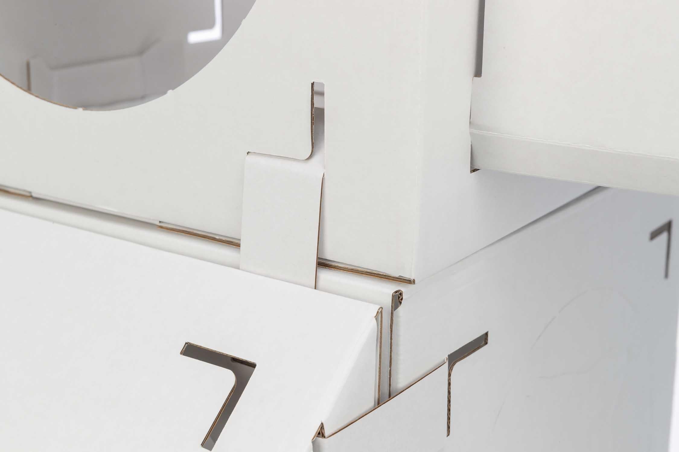 (BV)Finca Felice kattmöbel, wellpapp, 125 × 62 × 62 cm, vit