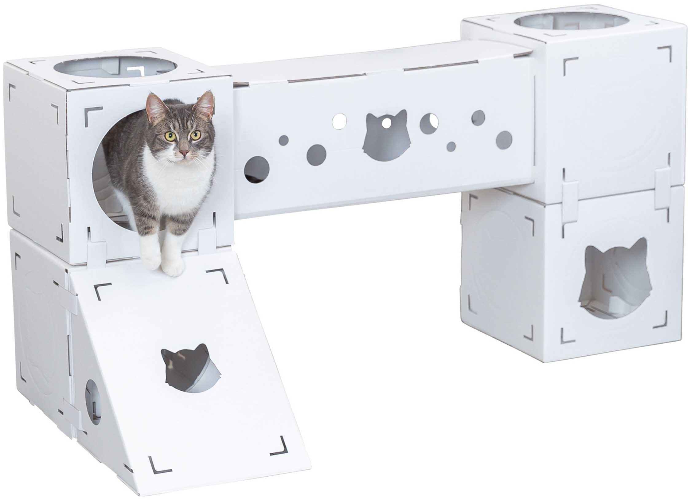 (BV)Finca Felice kattmöbel, wellpapp, 125 × 62 × 62 cm, vit