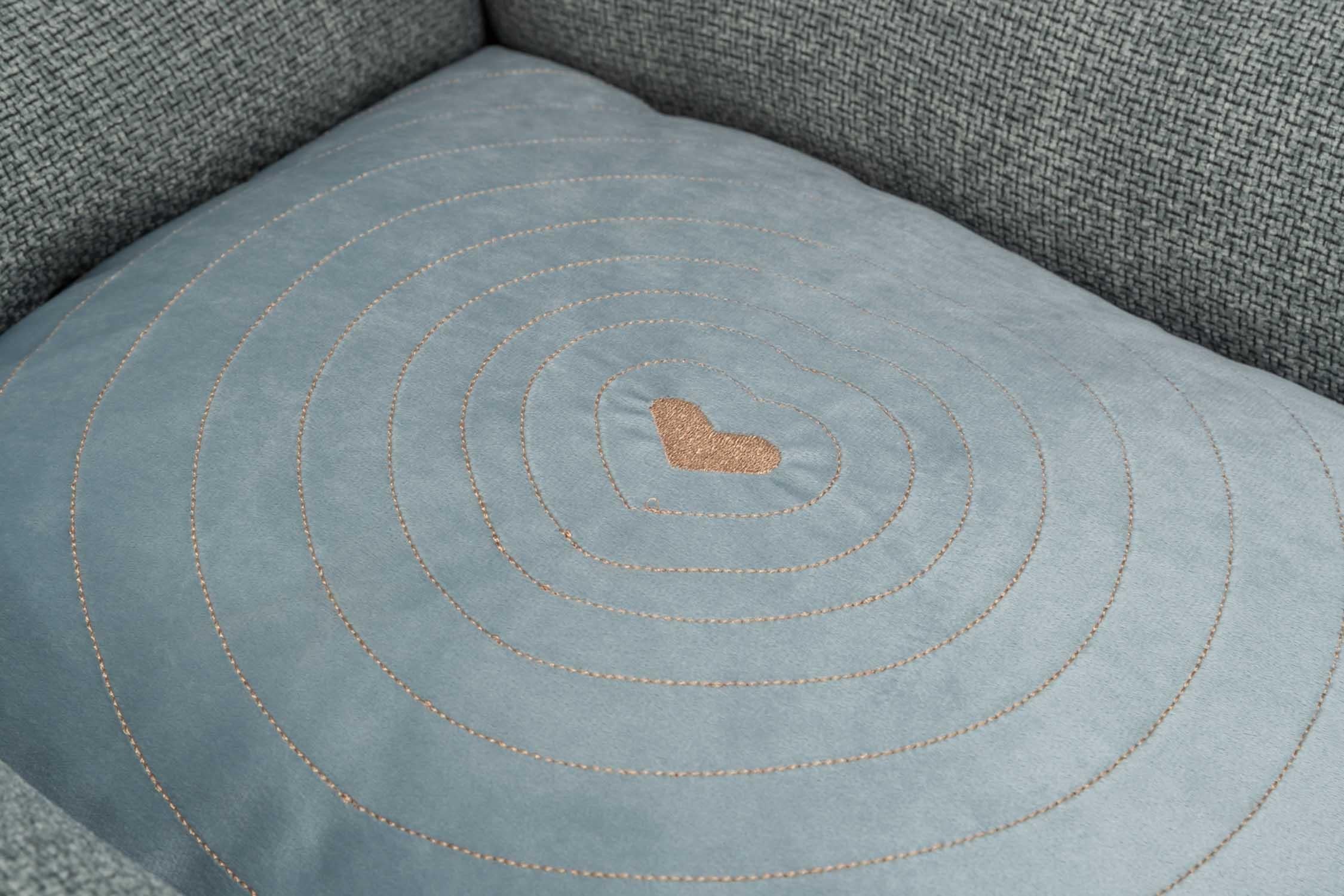 Bädd Viviana, 60 × 50 cm, blå-grå