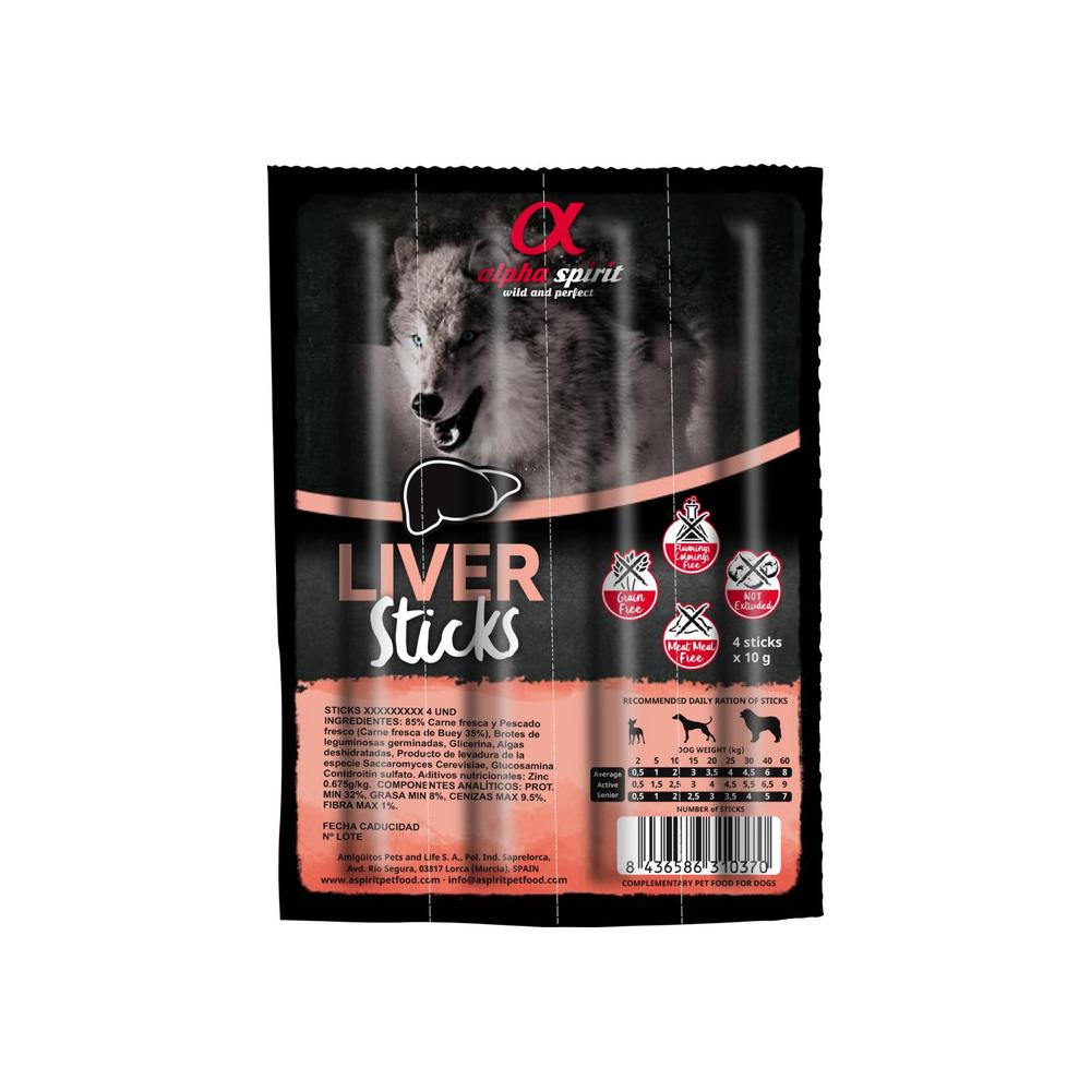Alphaspirit Alphaspirit Liver Sticks (Svinelever)