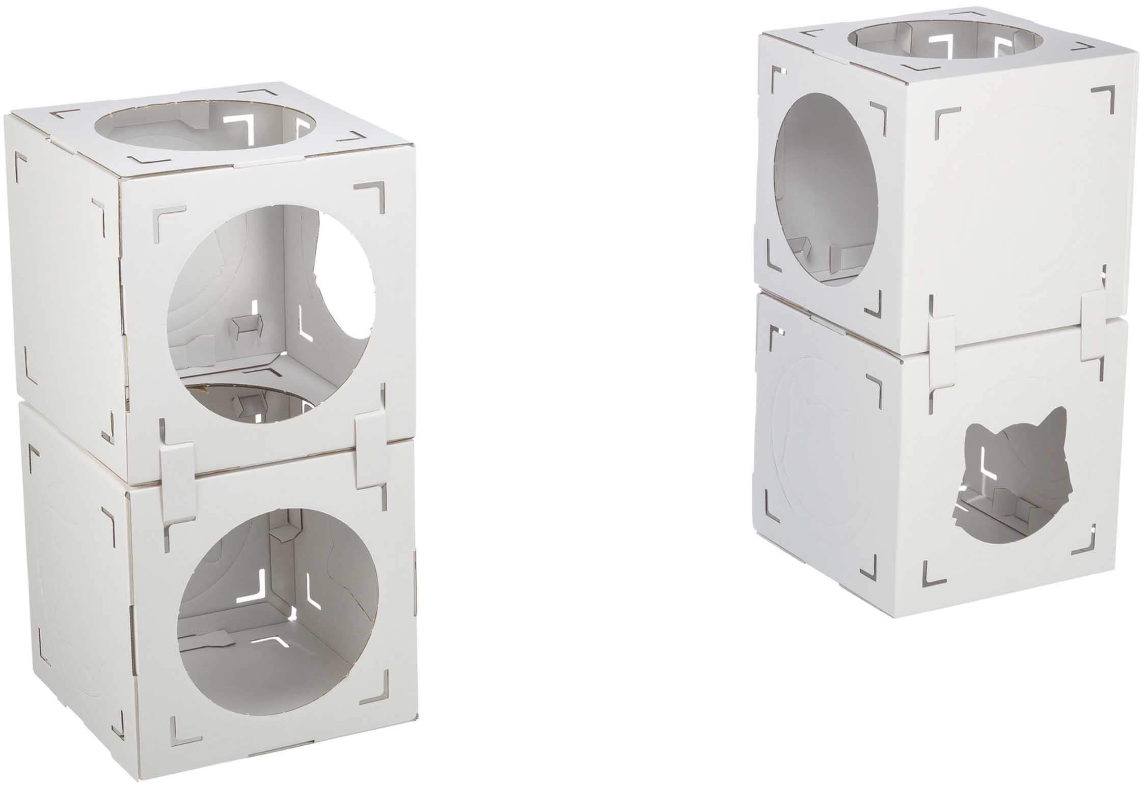 (BV)Finca Felice kattmöbel, wellpapp, 125 × 62 × 62 cm, vit