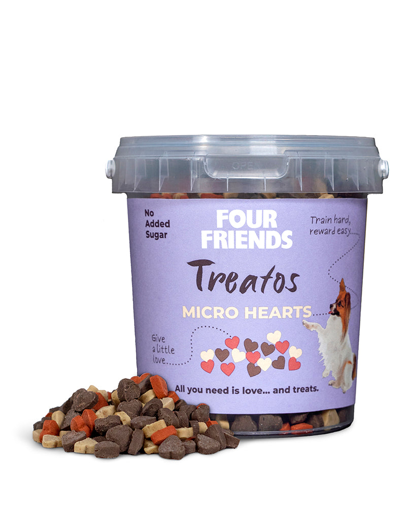 Four Friends Treatos Micro Hearts 500g x 8