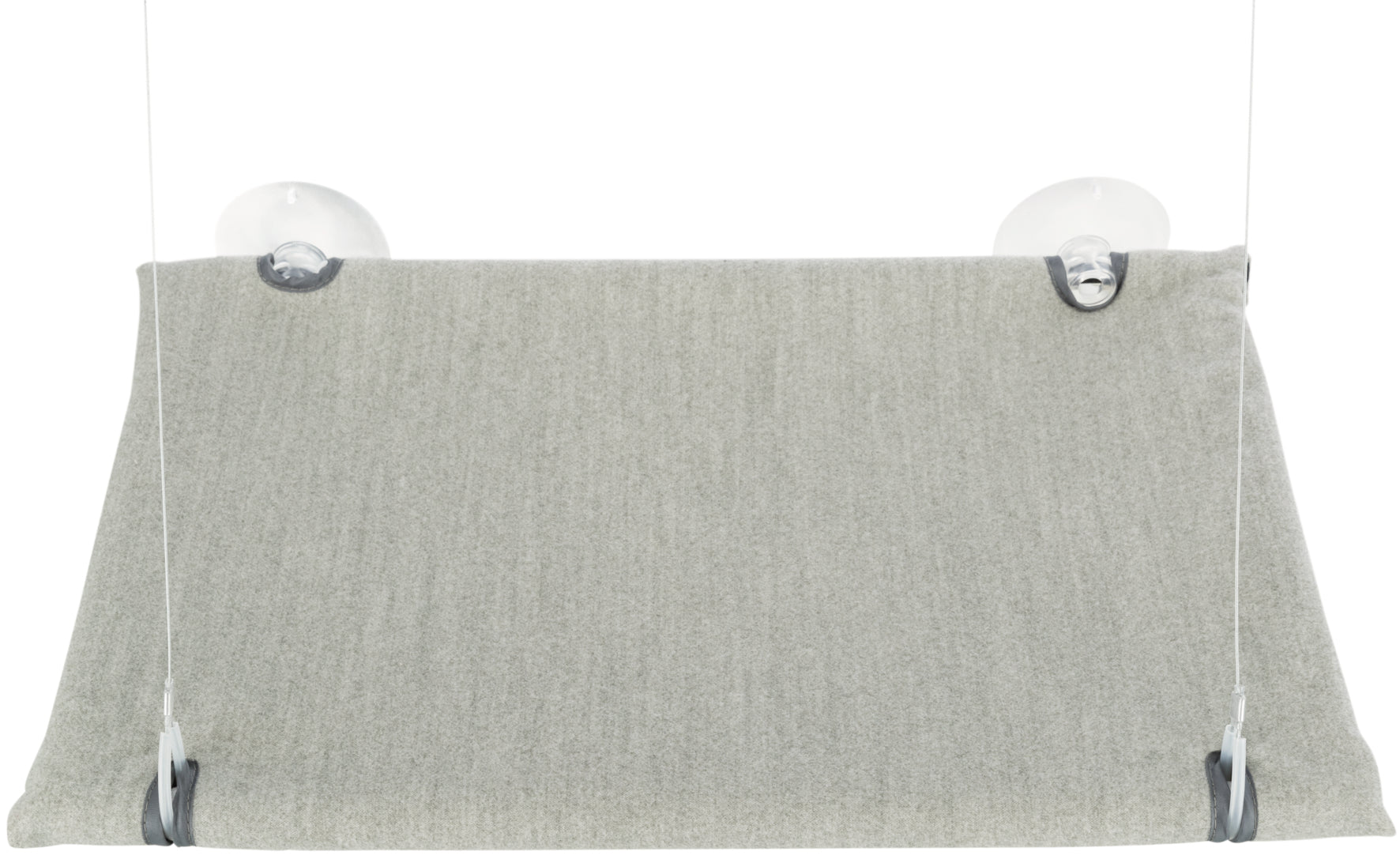 Fönsterdyna katt, med sugkoppar, 50 × 30 cm, grå