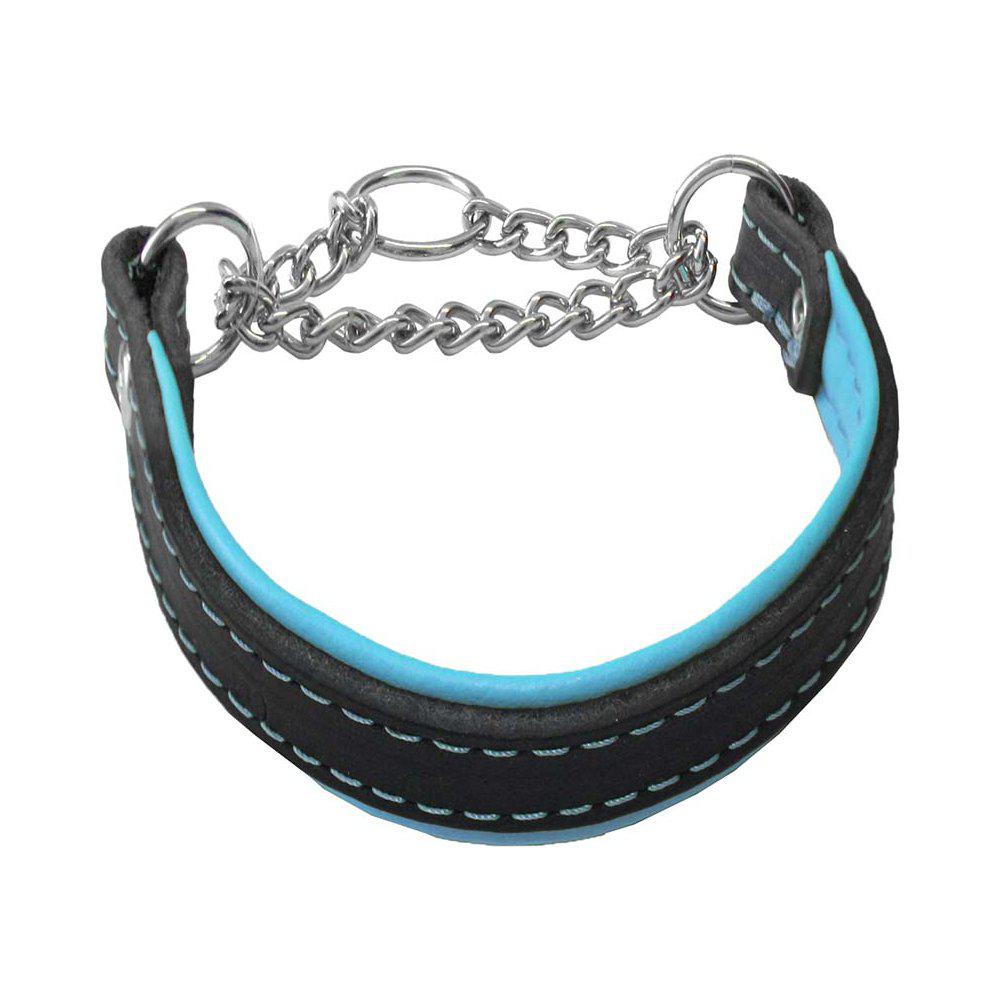 Alac Halvstryp Läder  Svart/Blå