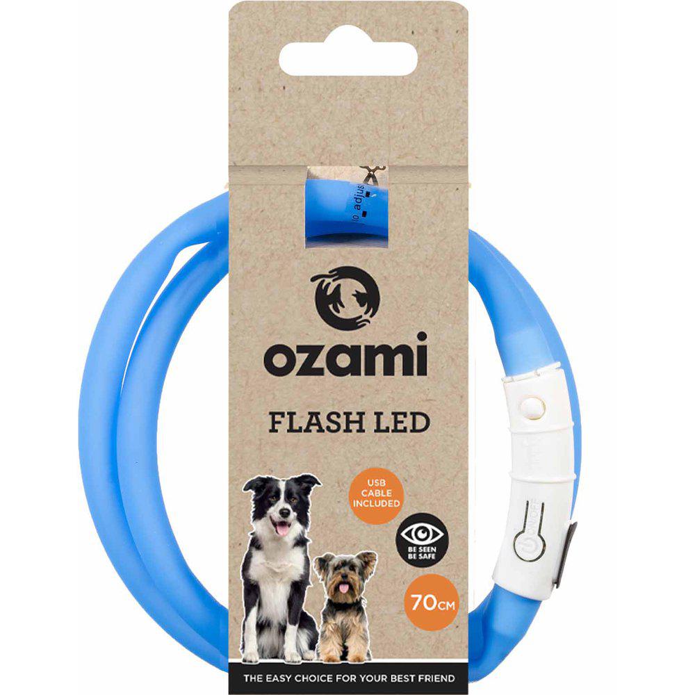 Ozami Halsband Flash Led Turkos Blå 70cm