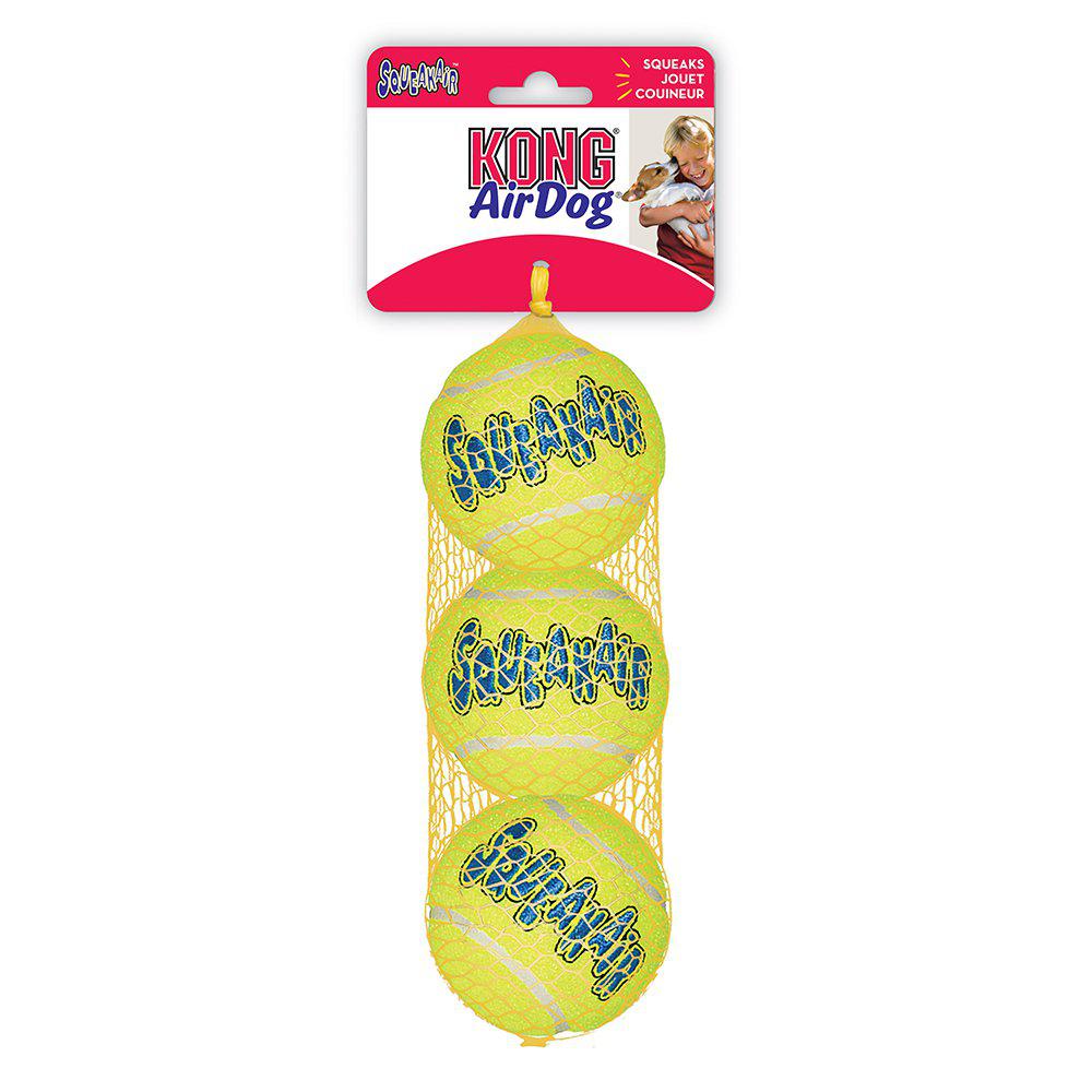 Kong Airdog Squeakair Tennisboll 3pack S- 5cm