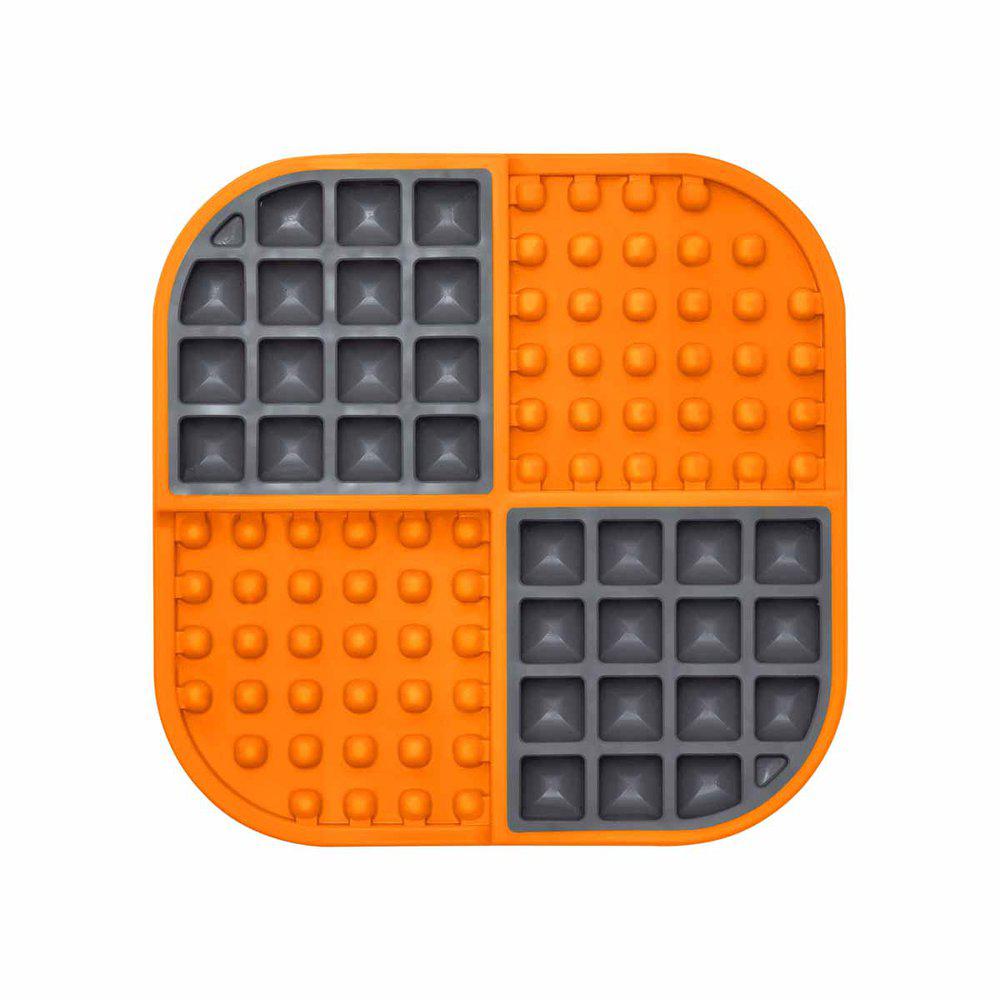 Hundskål Lickimat Slomo Orange/Svart