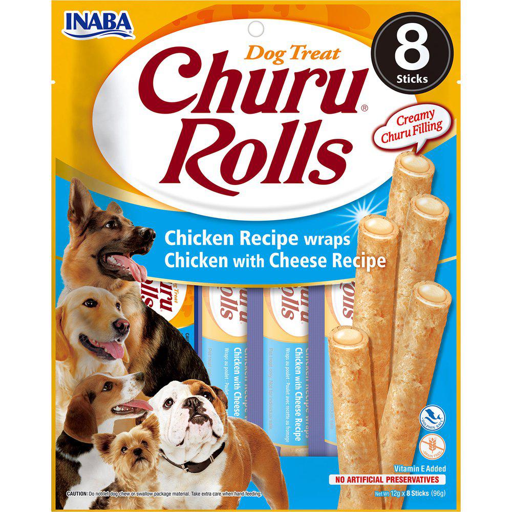 Churu Dog Rolls Chicken With Cheese 8St