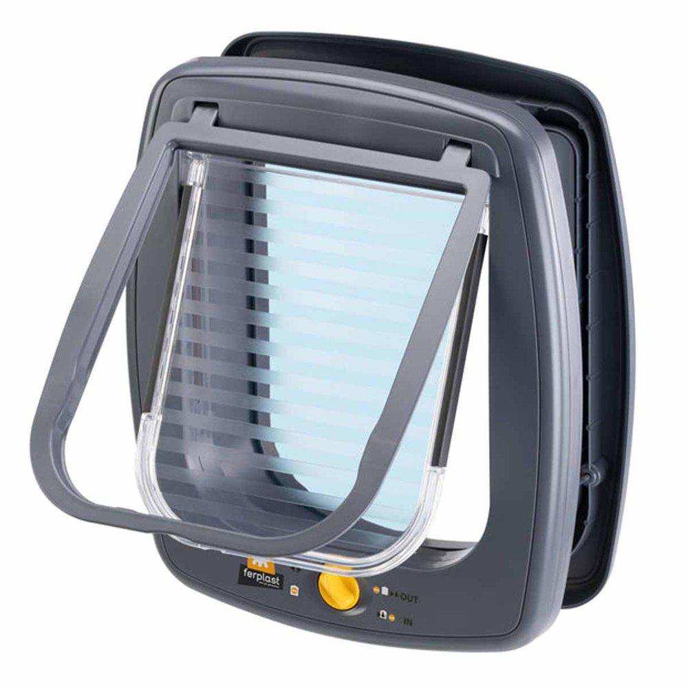 Hund & Kattdörr Swing 9 4Vägs Grå