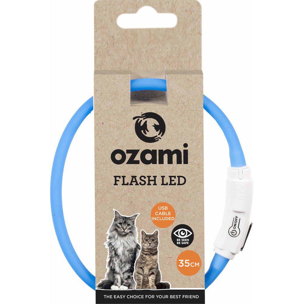 Ozami Halsband Flash Led Blå 35cm