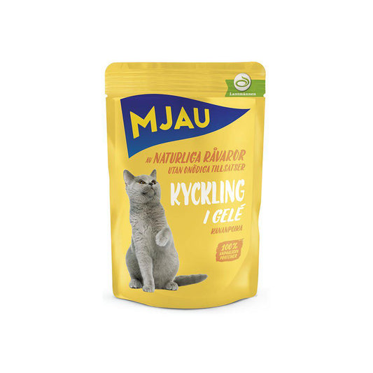 Mjau Pouch Kycklingi Gelé r