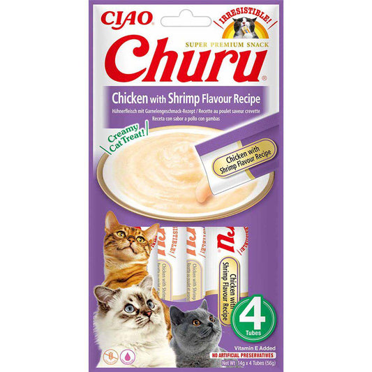 Churu Cat Chicken With Shrimp Flavor 4St