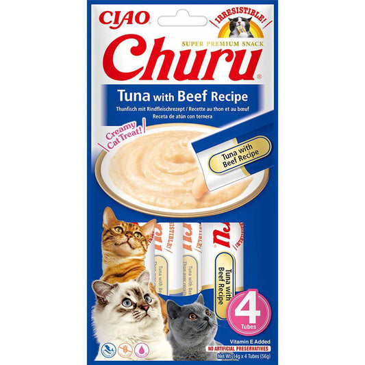 Churu Cat Tuna Withbeef 4St