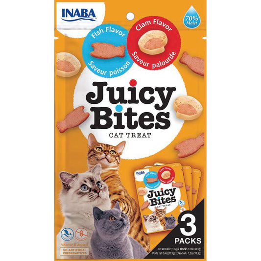 Churu Cat Juicy Bites Fish/Clam 3St