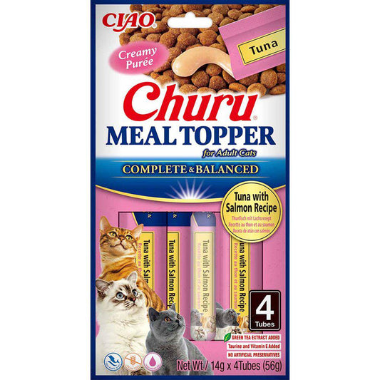 Churu Cat Meal Topper Tuna Salmon 4St