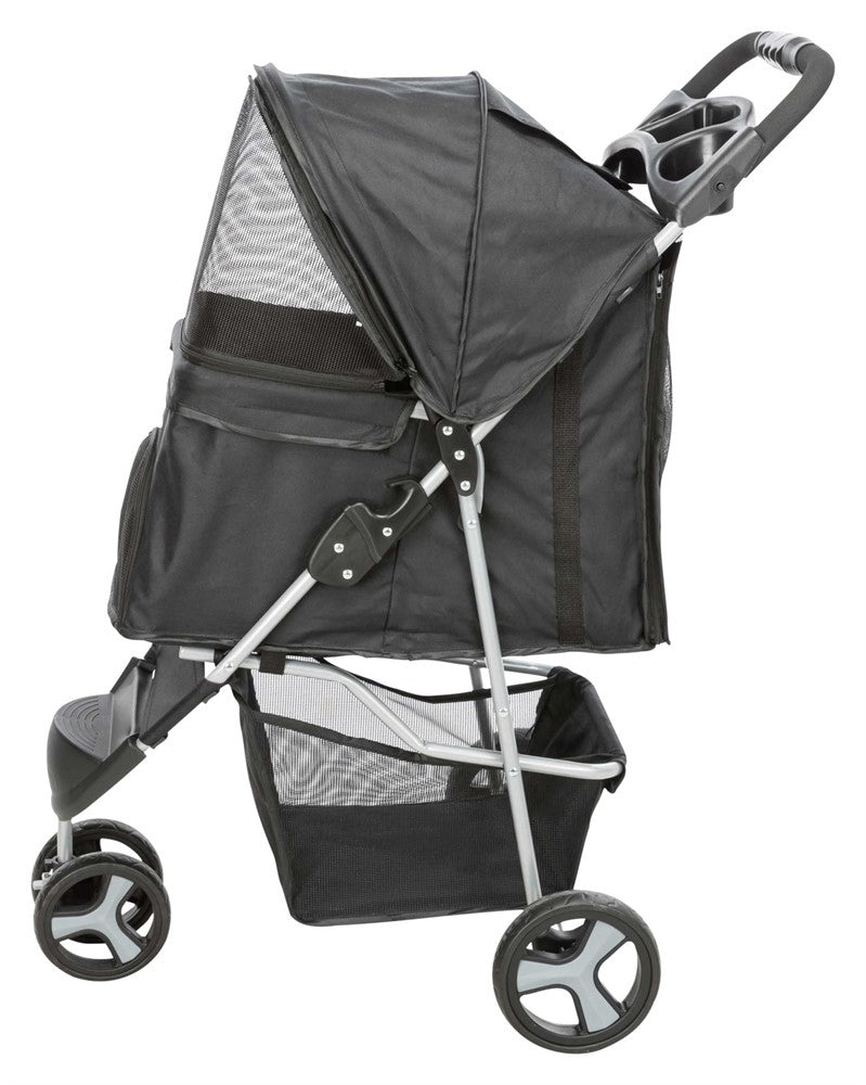 Trixie Djurvagn Buggy Hopfällbar 47×h100×80 cm Svart