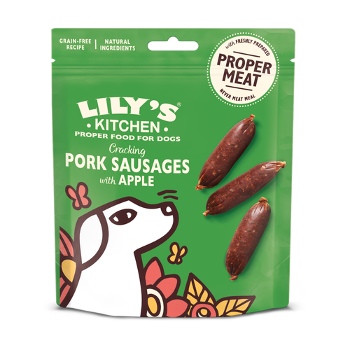 Lilys Kitchen Cracking Pork & Apple Sausages for Dogs