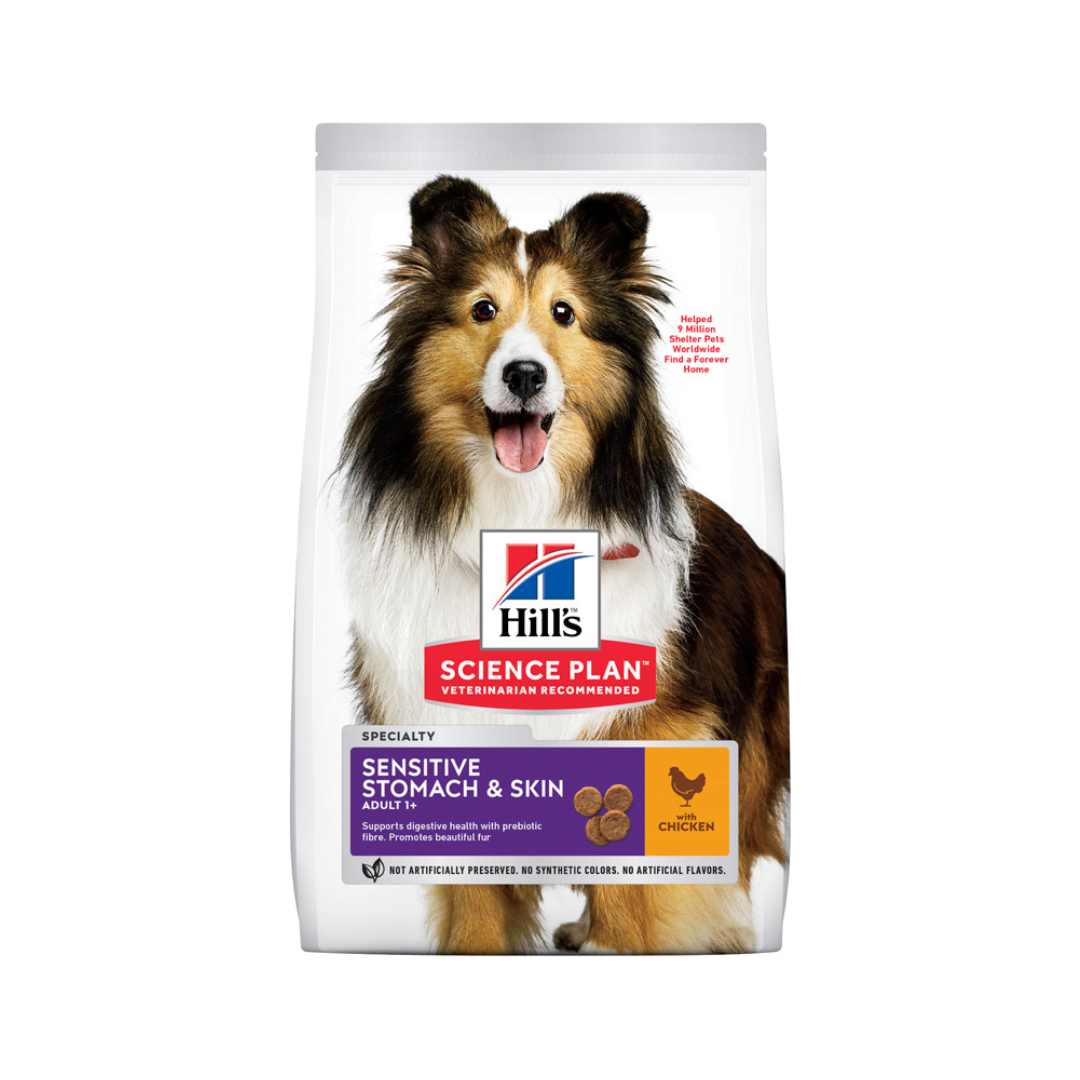 Hills SP Canine Adult Sen.Stomach & Skin Medium Chicken