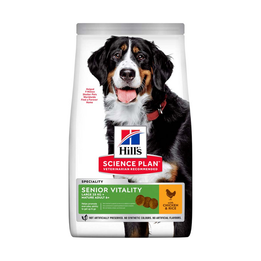 Hills Canine Senior Vitality Large Breed Chicken 14kg