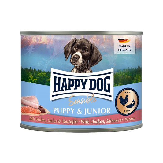 HappyDog konserv Puppy lax 200g x 6