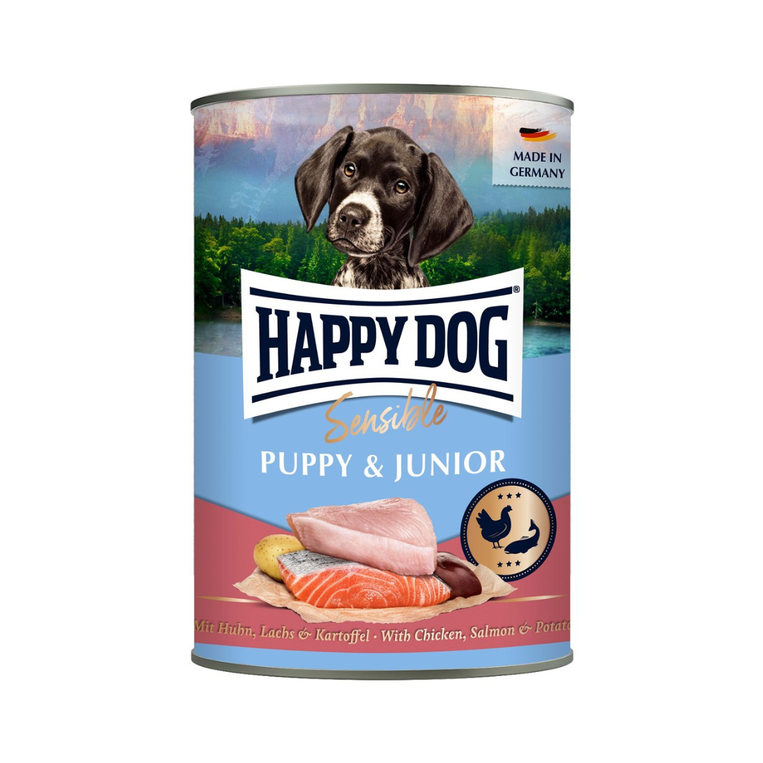 HappyDog konserv, Puppy lax 400g x 6