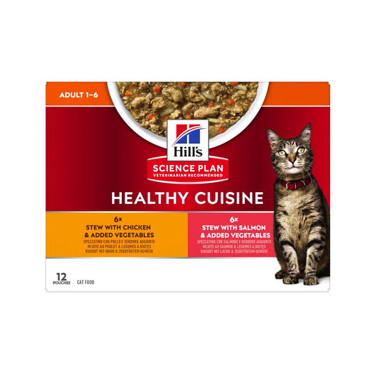 Trixie Hills Feline Adult Healthy Cuisine Chicken/Salmon & Vegetables 12x80g