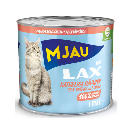 Mjau våt lax 635g x 12