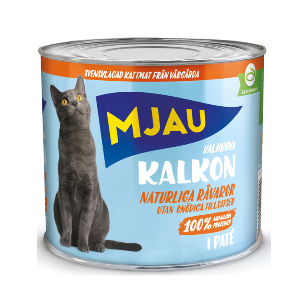 Mjau våt kalkon 635g x 12