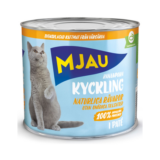 Mjau våt kyckling 635g x 12