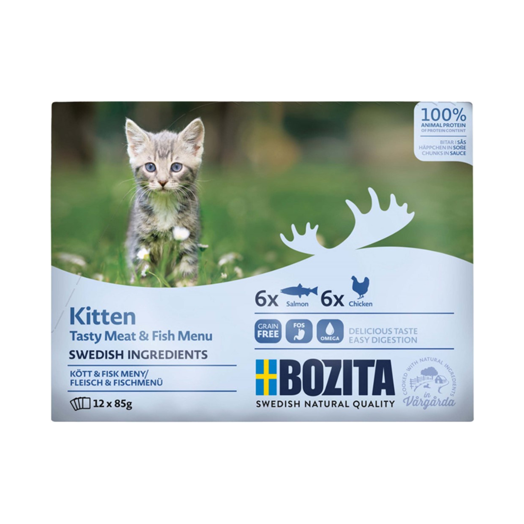 Bozita Kitten Multibox 12x85 g i sås