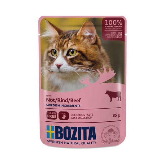 Bozita katt Nötkött i gelé 85g x 12