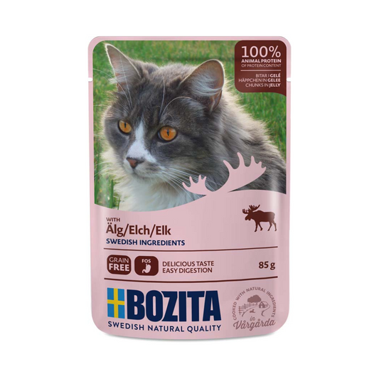 Bozita katt Älg i gelé 85g x 12